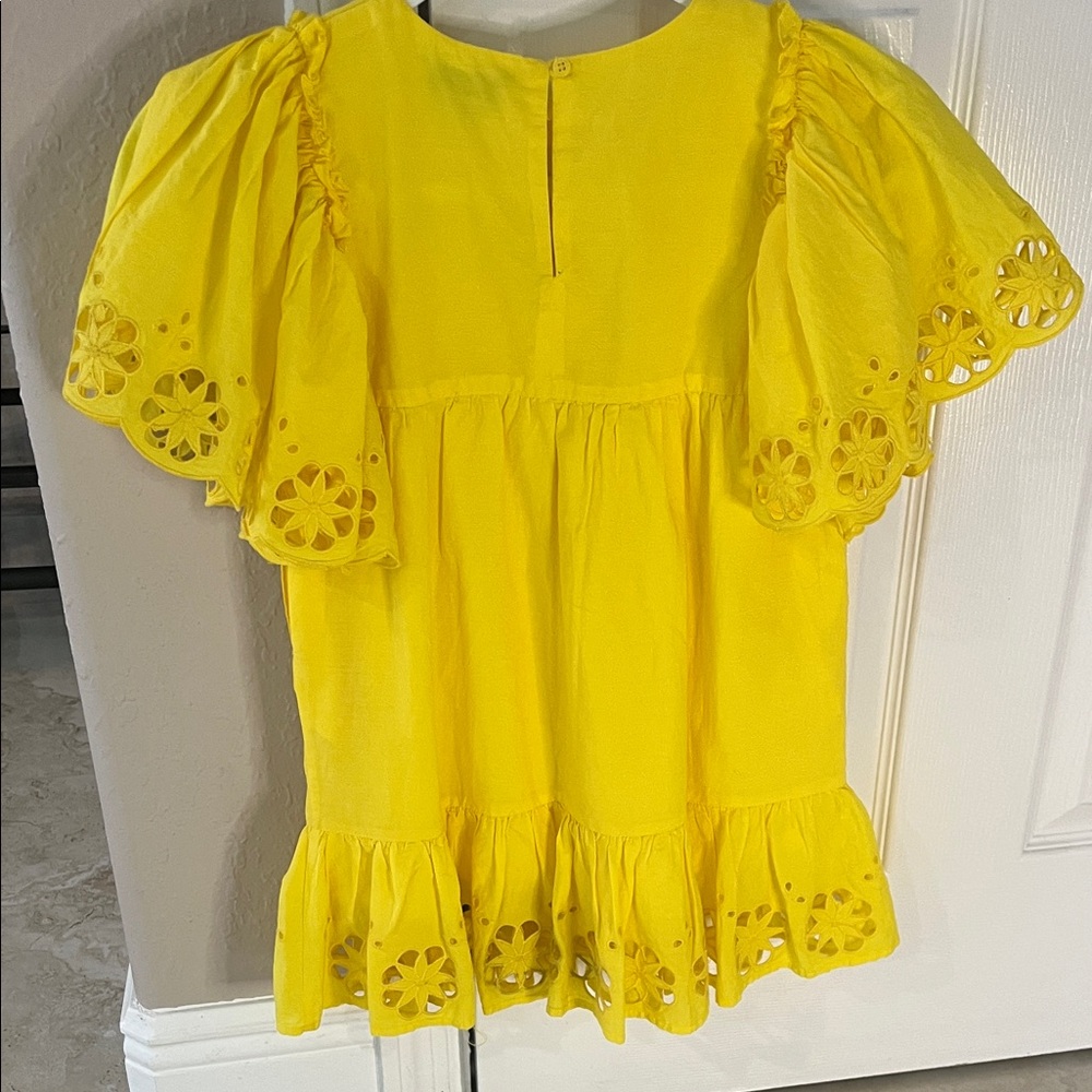 Stella McCartney Yellow Eyelet Kids dress - Picture 5 of 5